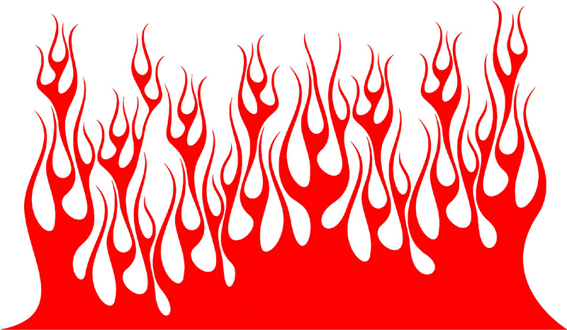 large_06 Large Flame Graphic Flame Decal