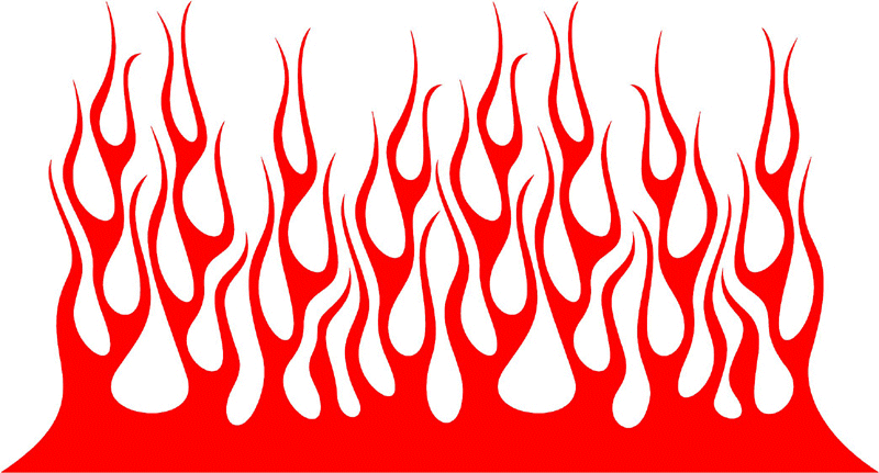 large_09 Large Flame Graphic Flame Decal
