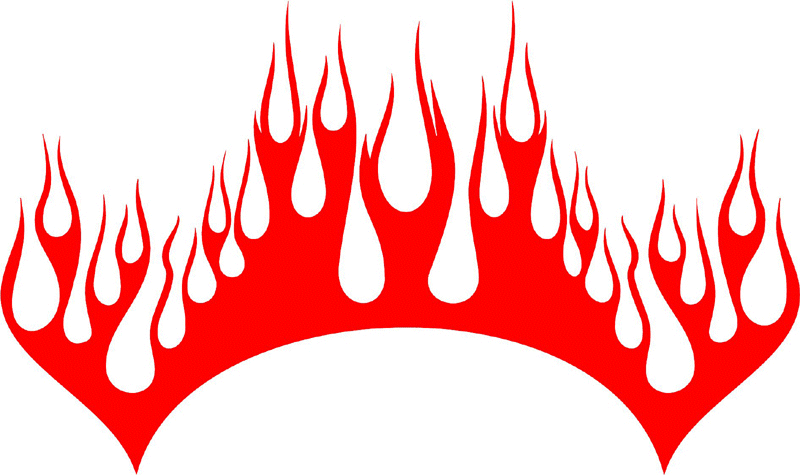 large_11 Large Flame Graphic Flame Decal