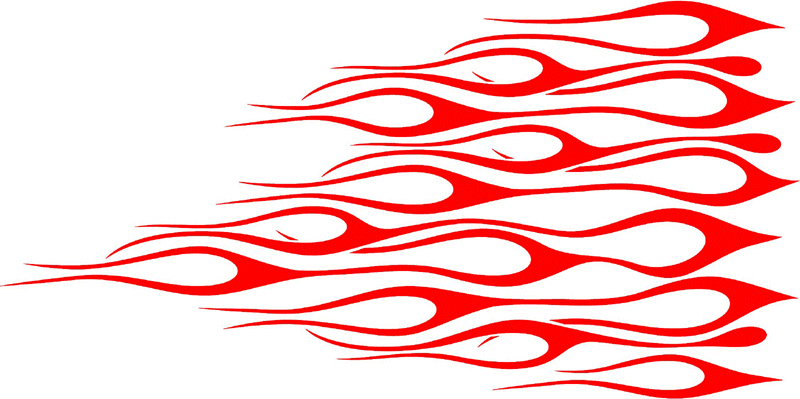 large_12 Large Flame Graphic Flame Decal
