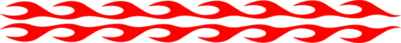 long_003 Long Flame Graphic Flame Decal