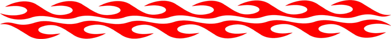 long_004 Long Flame Graphic Flame Decal