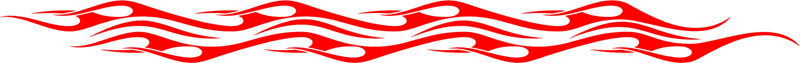 long_007 Long Flame Graphic Flame Decal