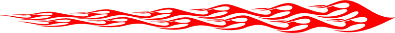 long_010 Long Flame Graphic Flame Decal
