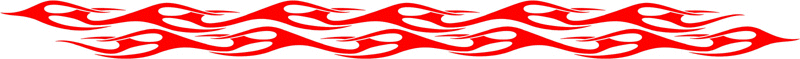 long_011 Long Flame Graphic Flame Decal