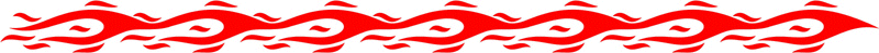 long_012 Long Flame Graphic Flame Decal