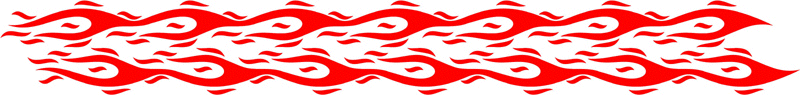 long_014 Long Flame Graphic Flame Decal
