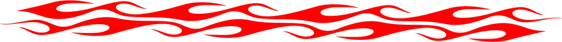 long_018 Long Flame Graphic Flame Decal