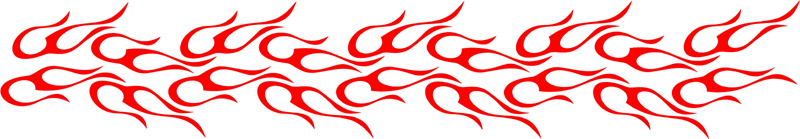 long_044 Long Flame Graphic Flame Decal