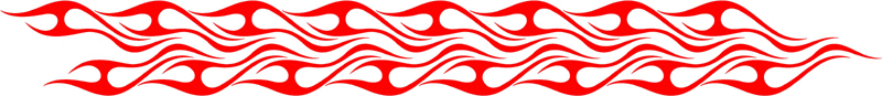 long_049 Long Flame Graphic Flame Decal