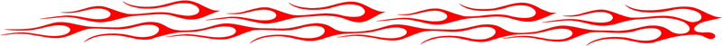 long_055 Long Flame Graphic Flame Decal