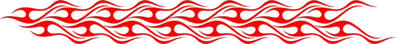 long_060 Long Flame Graphic Flame Decal