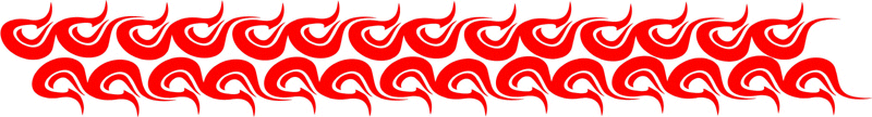 long_084 Long Flame Graphic Flame Decal