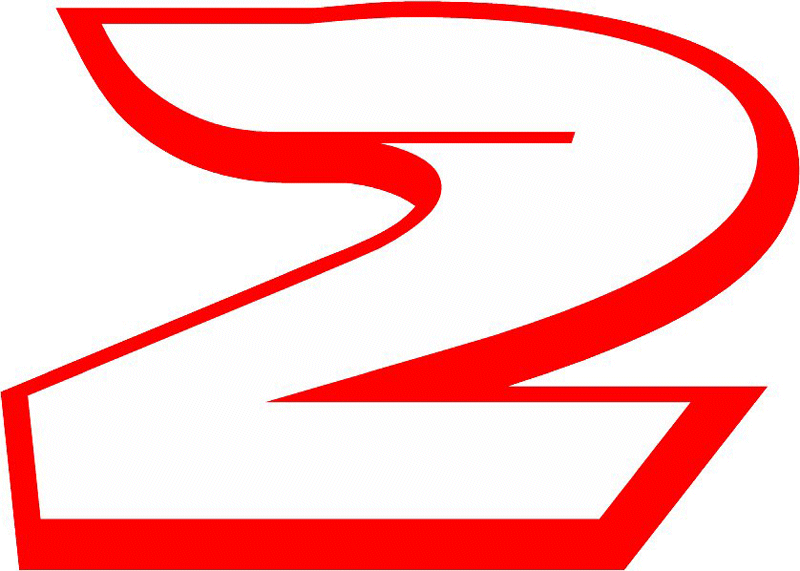 ORIGINAL_2 Racing Flaming Numbers Graphic Flame Decal