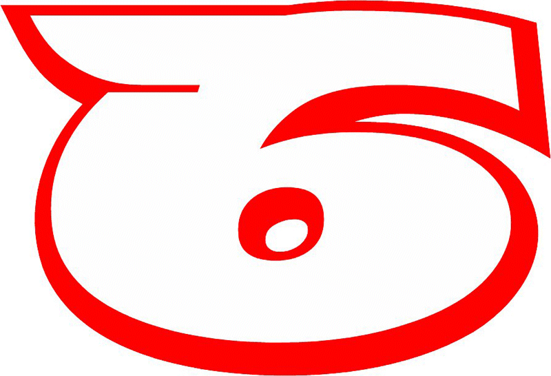 ORIGINAL_6 Racing Flaming Numbers Graphic Flame Decal