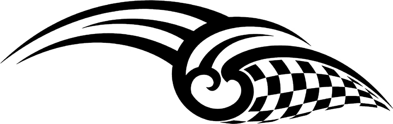 rt_005 Racing Tribal Graphic Flame Decal