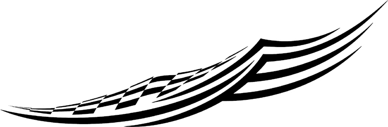 rt_006 Racing Tribal Graphic Flame Decal