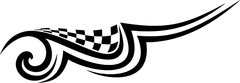 rt_011 Racing Tribal Graphic Flame Decal