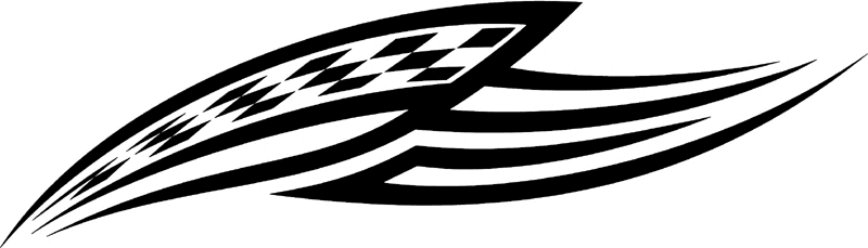 rt_013 Racing Tribal Graphic Flame Decal