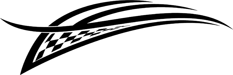 rt_018 Racing Tribal Graphic Flame Decal