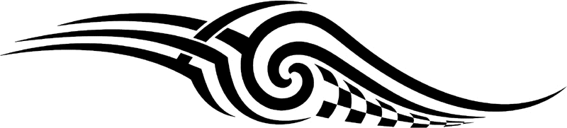 rt_019 Racing Tribal Graphic Flame Decal