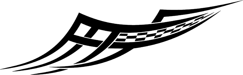 rt_024 Racing Tribal Graphic Flame Decal
