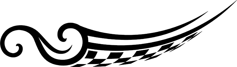 rt_026 Racing Tribal Graphic Flame Decal