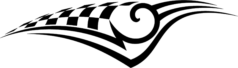 rt_028 Racing Tribal Graphic Flame Decal