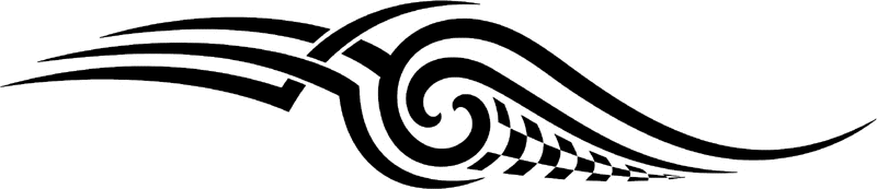 rt_036 Racing Tribal Graphic Flame Decal