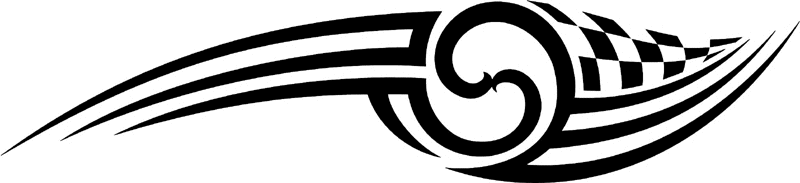 rt_037 Racing Tribal Graphic Flame Decal