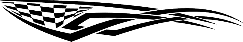 rt_045 Racing Tribal Graphic Flame Decal