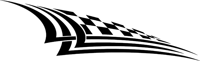 rt_048 Racing Tribal Graphic Flame Decal