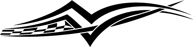 rt_050 Racing Tribal Graphic Flame Decal