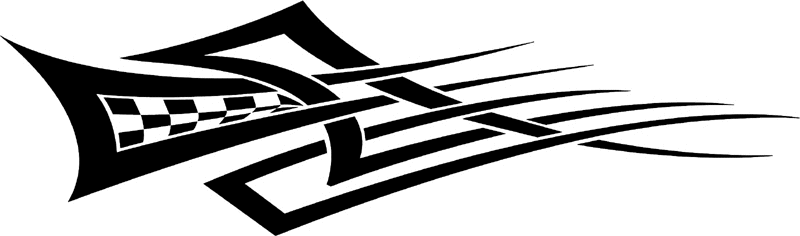 rt_051 Racing Tribal Graphic Flame Decal
