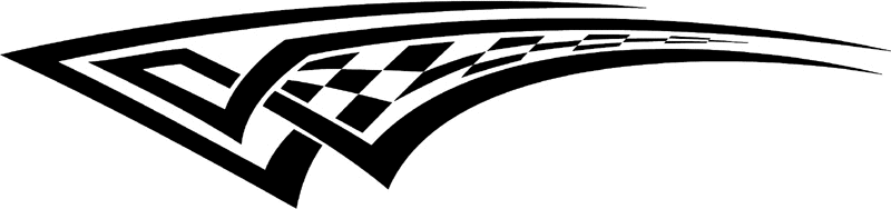 rt_053 Racing Tribal Graphic Flame Decal