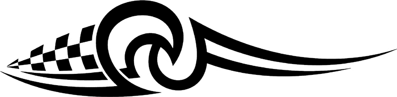 rt_054 Racing Tribal Graphic Flame Decal