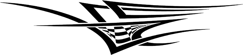 rt_055 Racing Tribal Graphic Flame Decal