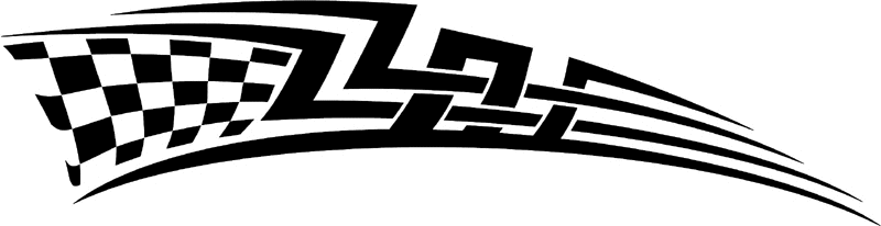 rt_056 Racing Tribal Graphic Flame Decal