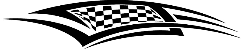 rt_059 Racing Tribal Graphic Flame Decal