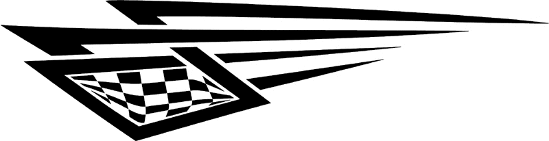 rt_063 Racing Tribal Graphic Flame Decal