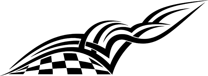 rt_073 Racing Tribal Graphic Flame Decal