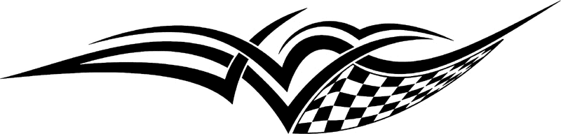 rt_078 Racing Tribal Graphic Flame Decal