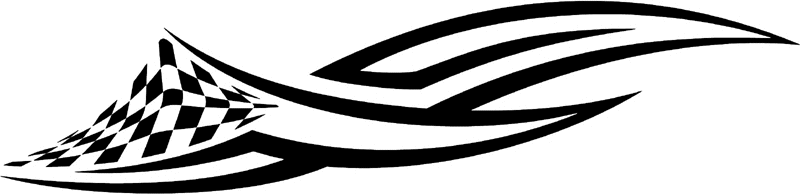 rt_088 Racing Tribal Graphic Flame Decal