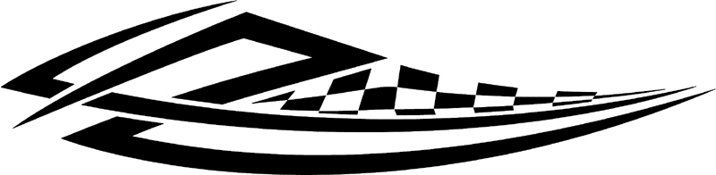 rt_098 Racing Tribal Graphic Flame Decal