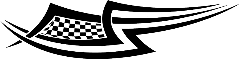 rt_099 Racing Tribal Graphic Flame Decal