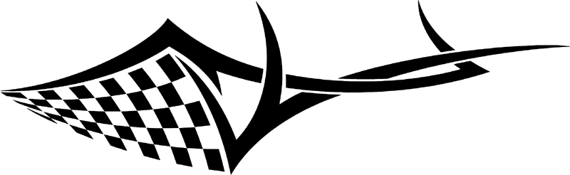 rt_103 Racing Tribal Graphic Flame Decal