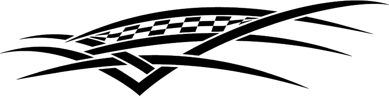 rt_104 Racing Tribal Graphic Flame Decal