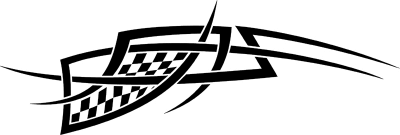 rt_110 Racing Tribal Graphic Flame Decal