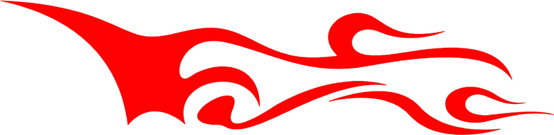 extra_47 Side Flames Graphic Flame Decal