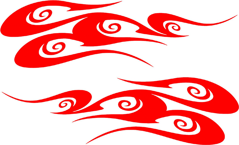 side_01 Side Flames Graphic Flame Decal